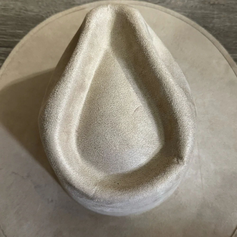 Texas Country Western Boots Authentic Suede Tan Flat Brim Cowboy Hat